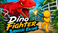 Play Dino Fighter Jurassic Escape now!