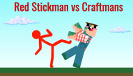 Red Stickman vs Craftmans