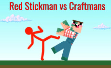 Red Stickman vs Craftmans